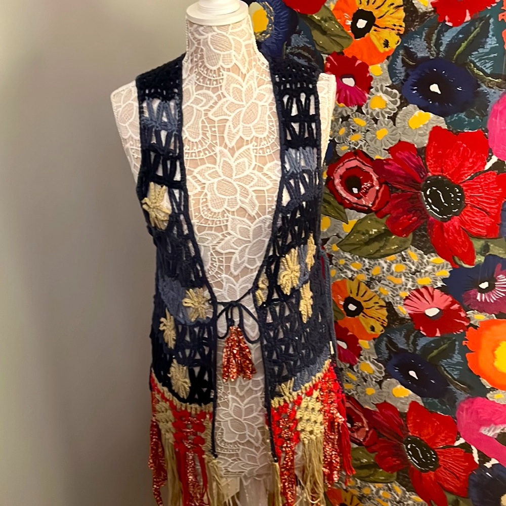NWOT Free People RARE, SOLD OUT American Dreaming Vest - Picture 4 of 13